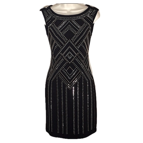 SLEEVELESS STUDDED NIGHT OUT DRESS - Picture 2 of 8